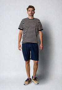 Clean Cut Copenhagen Luca cotton/linen shorts Shorts Navy